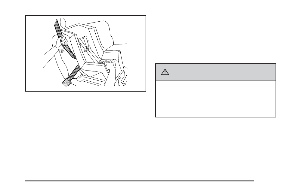 Securing a child restraint in the center, Front seat position -49, Caution | Buick 2009 Enclave User Manual | Page 53 / 428