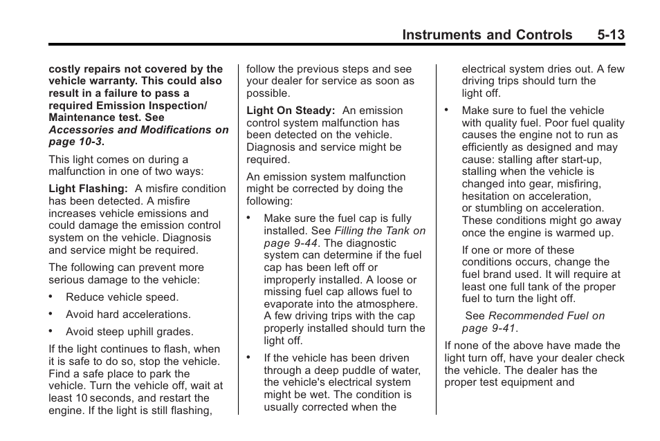 Instruments and controls 5-13 | Buick 2011 Regal User Manual | Page 115 / 360