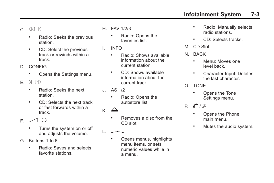 Infotainment system 7-3 | Buick 2011 Regal User Manual | Page 145 / 360