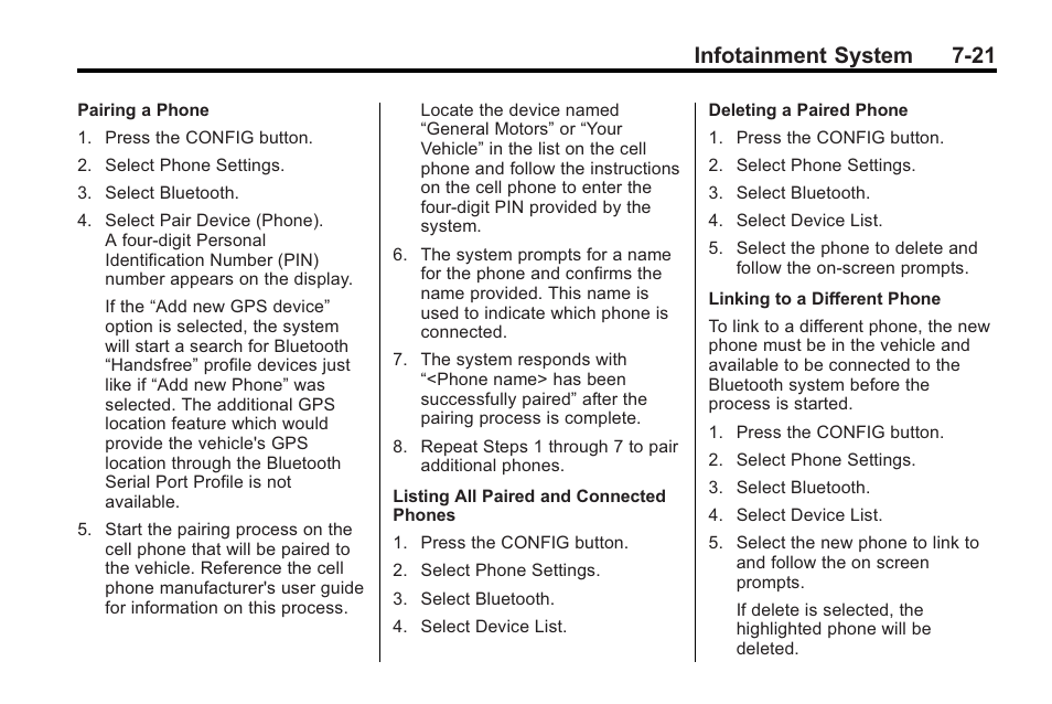 Infotainment system 7-21 | Buick 2011 Regal User Manual | Page 163 / 360