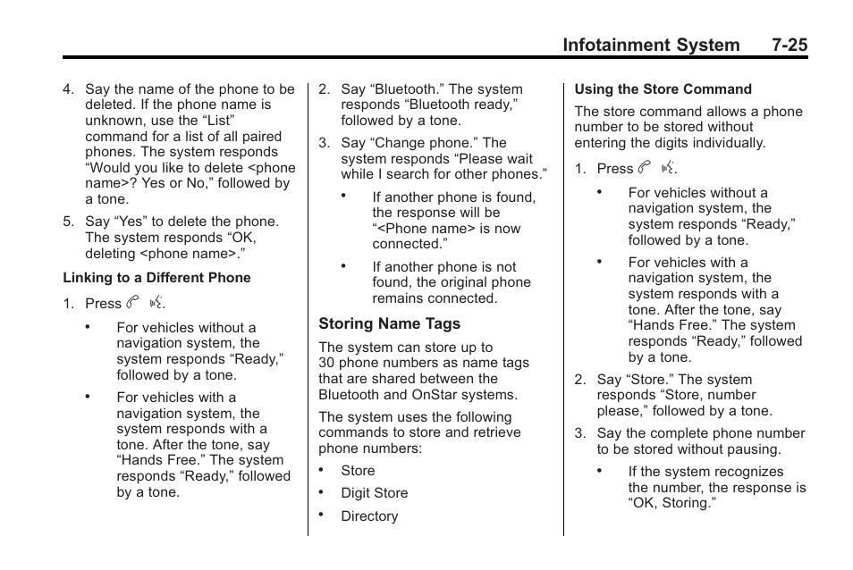 Infotainment system 7-25 | Buick 2011 Regal User Manual | Page 167 / 360