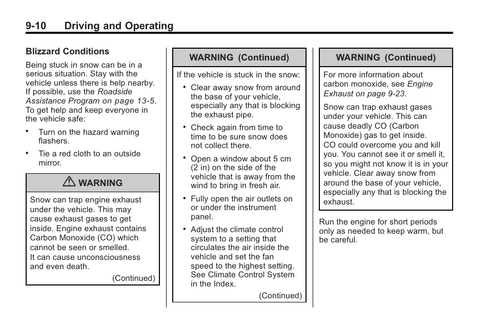 10 driving and operating | Buick 2011 Regal User Manual | Page 198 / 360