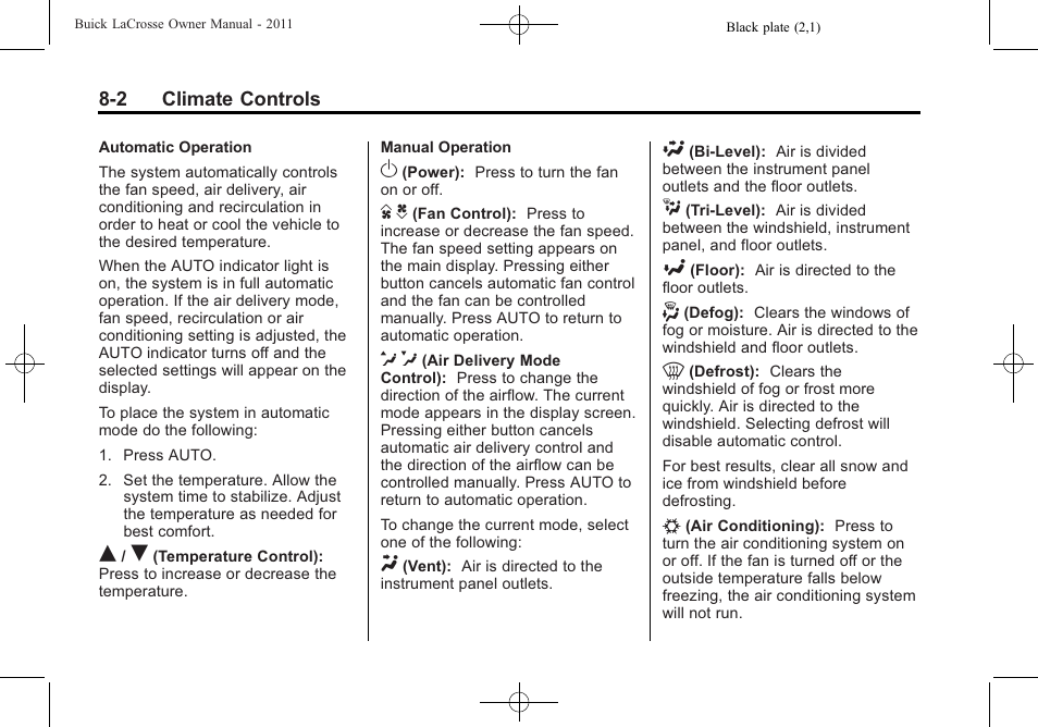 Buick 2011 Lacrosse User Manual | Page 230 / 446