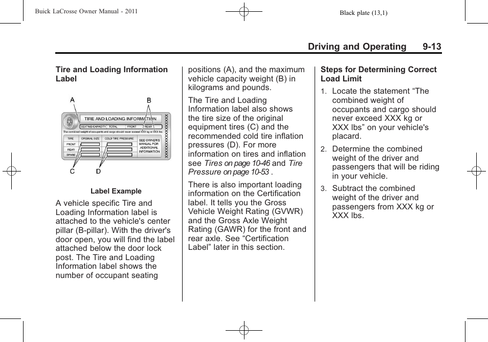 Buick 2011 Lacrosse User Manual | Page 251 / 446