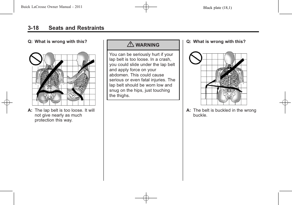 Buick 2011 Lacrosse User Manual | Page 70 / 446