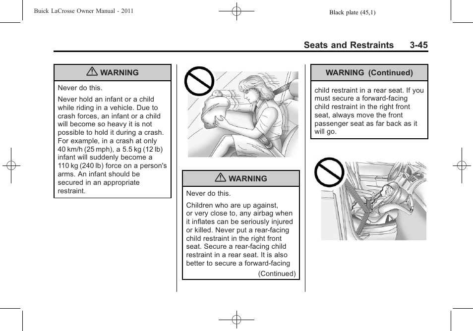 Buick 2011 Lacrosse User Manual | Page 97 / 446