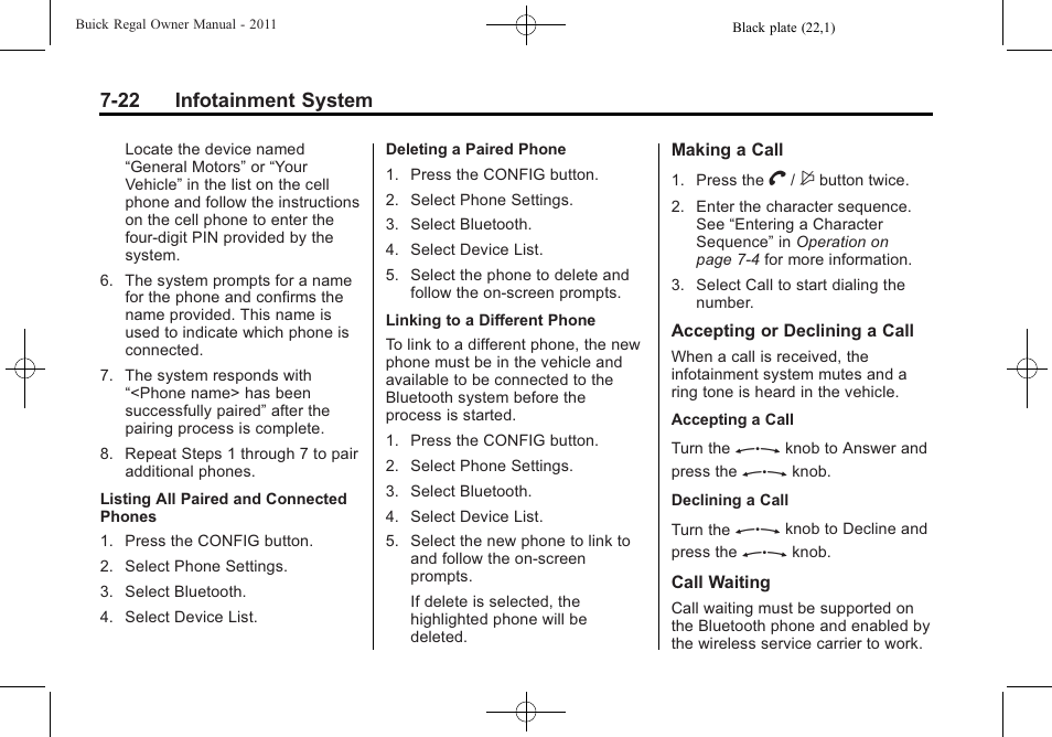 Buick REGAL 2011 User Manual | Page 172 / 368