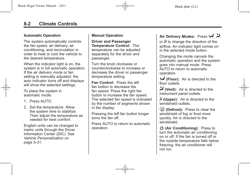 Buick REGAL 2011 User Manual | Page 186 / 368