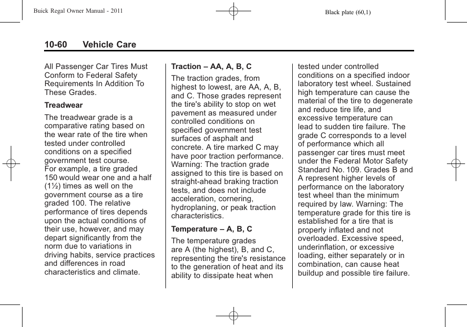 Buick REGAL 2011 User Manual | Page 300 / 368