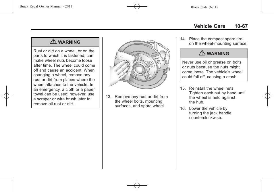 Buick REGAL 2011 User Manual | Page 307 / 368