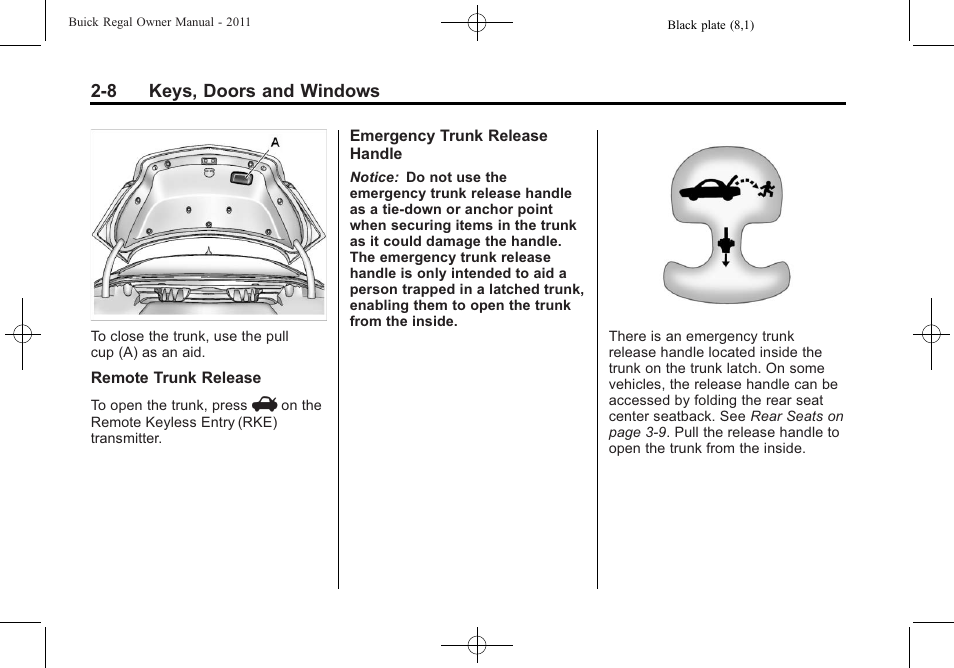 Buick REGAL 2011 User Manual | Page 34 / 368