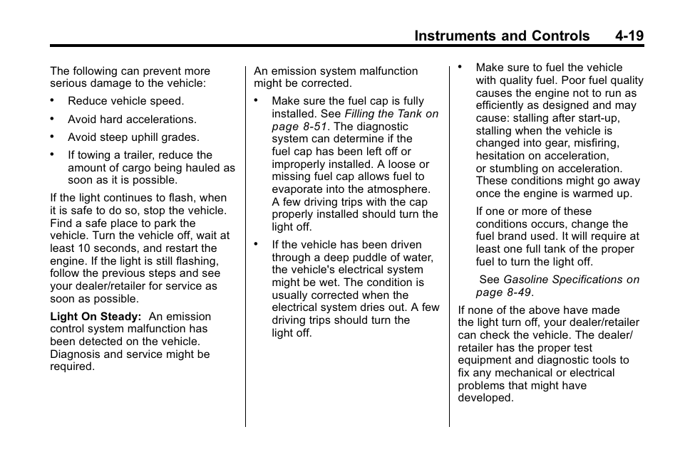 Instruments and controls 4-19 | Buick 2010 Lacrosse User Manual | Page 107 / 420