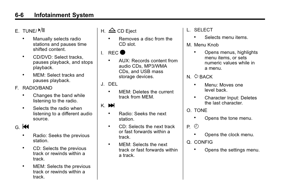 6 infotainment system | Buick 2010 Lacrosse User Manual | Page 154 / 420