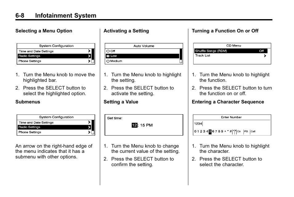 8 infotainment system | Buick 2010 Lacrosse User Manual | Page 156 / 420
