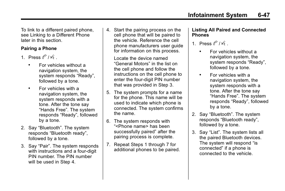 Infotainment system 6-47 | Buick 2010 Lacrosse User Manual | Page 195 / 420