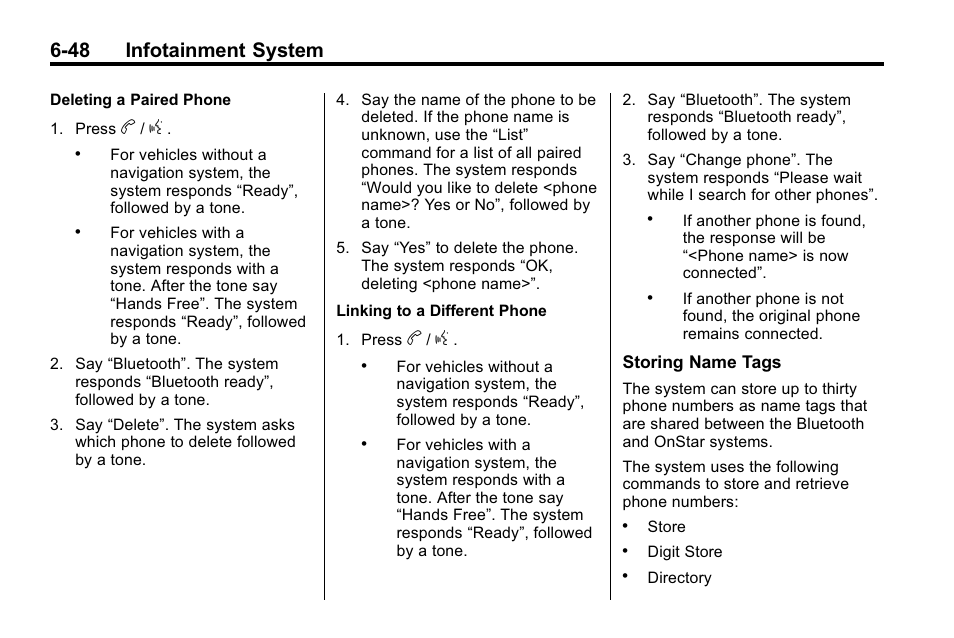 48 infotainment system | Buick 2010 Lacrosse User Manual | Page 196 / 420