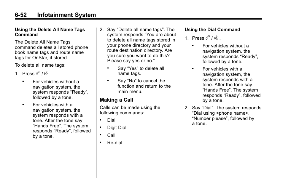 52 infotainment system | Buick 2010 Lacrosse User Manual | Page 200 / 420