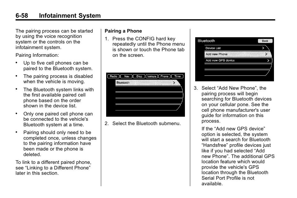 58 infotainment system | Buick 2010 Lacrosse User Manual | Page 206 / 420