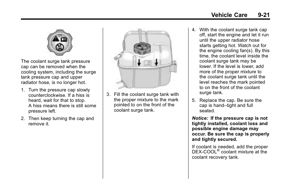 Vehicle care 9-21 | Buick 2010 Lacrosse User Manual | Page 303 / 420