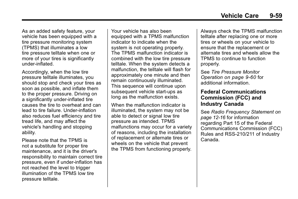 Vehicle care 9-59 | Buick 2010 Lacrosse User Manual | Page 341 / 420