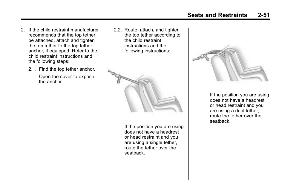Seats and restraints 2-51 | Buick 2010 Lacrosse User Manual | Page 79 / 420