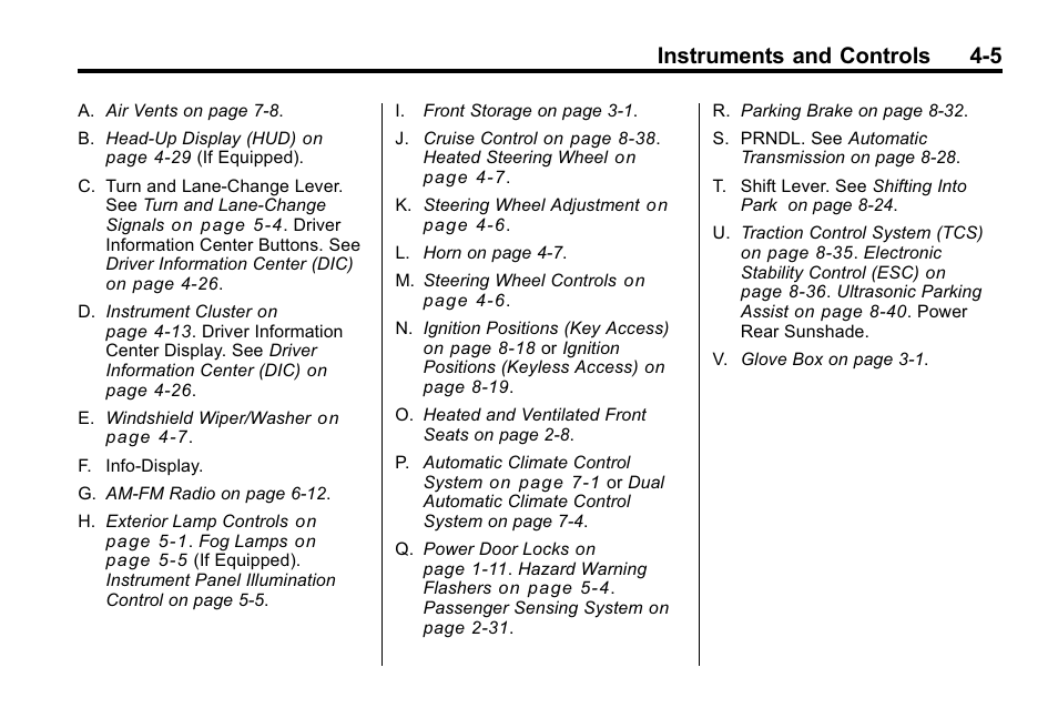 Instruments and controls 4-5 | Buick 2010 Lacrosse User Manual | Page 93 / 420