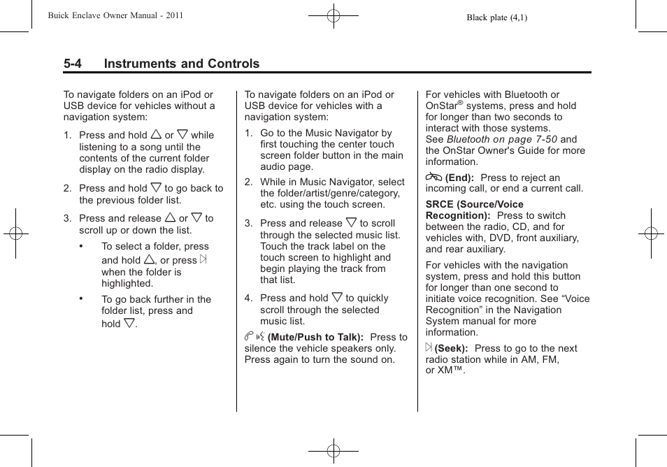 Buick 2011 Enclave User Manual | Page 130 / 458