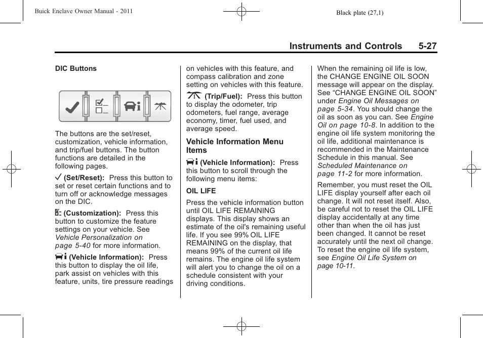 Buick 2011 Enclave User Manual | Page 153 / 458