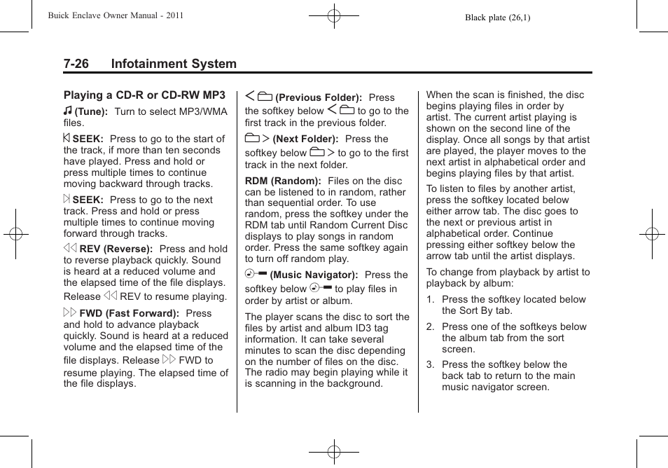 Buick 2011 Enclave User Manual | Page 214 / 458