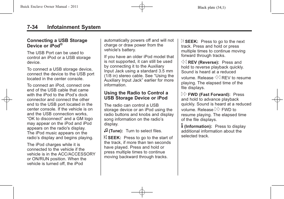 Buick 2011 Enclave User Manual | Page 222 / 458