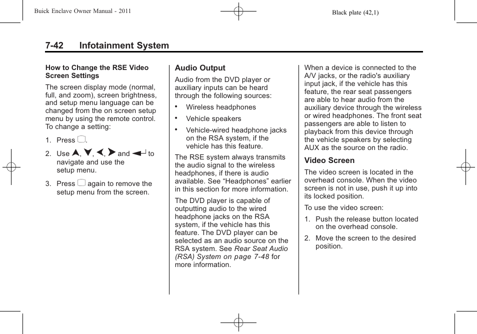 Buick 2011 Enclave User Manual | Page 230 / 458