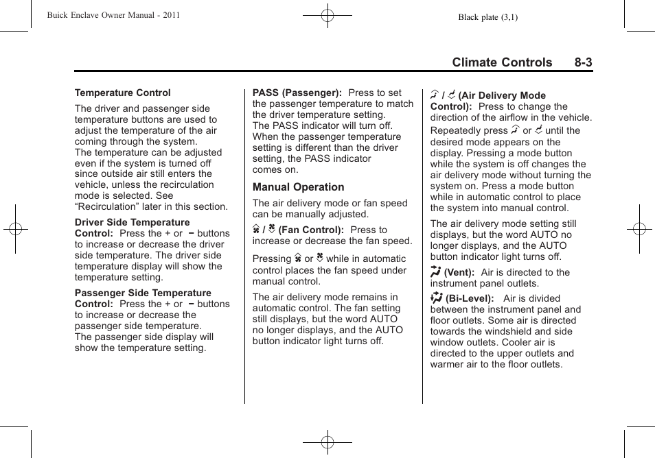 Buick 2011 Enclave User Manual | Page 249 / 458