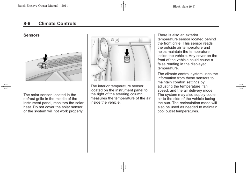 Buick 2011 Enclave User Manual | Page 252 / 458