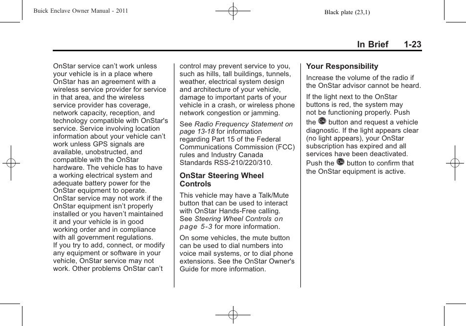 Buick 2011 Enclave User Manual | Page 29 / 458