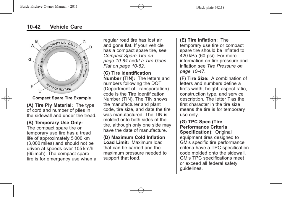 Buick 2011 Enclave User Manual | Page 354 / 458