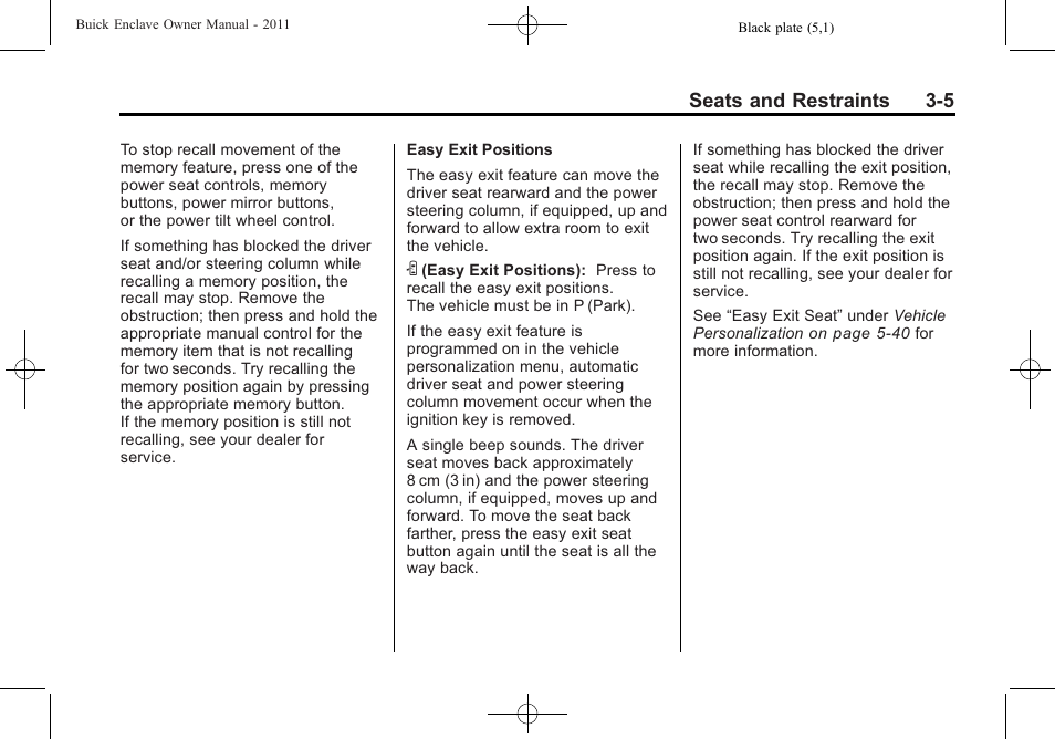 Buick 2011 Enclave User Manual | Page 59 / 458