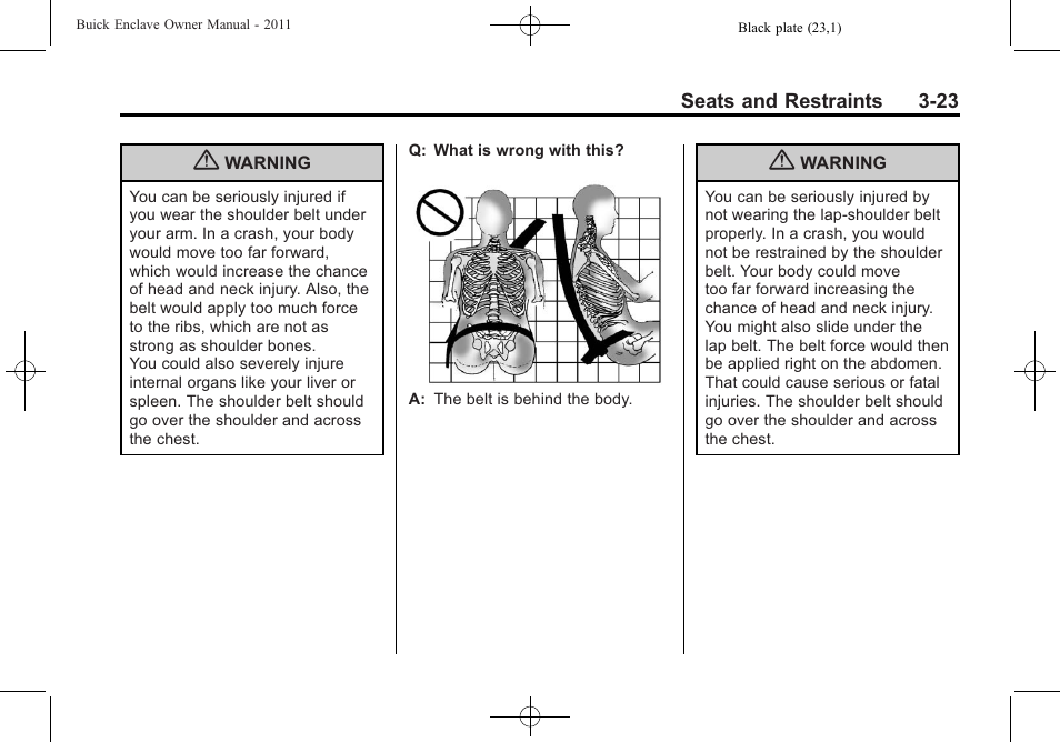 Buick 2011 Enclave User Manual | Page 77 / 458