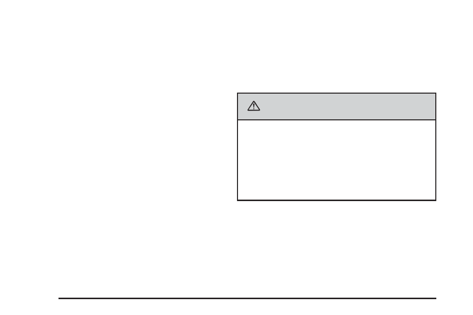 Caution | Buick TERRAZA 2006 User Manual | Page 100 / 454