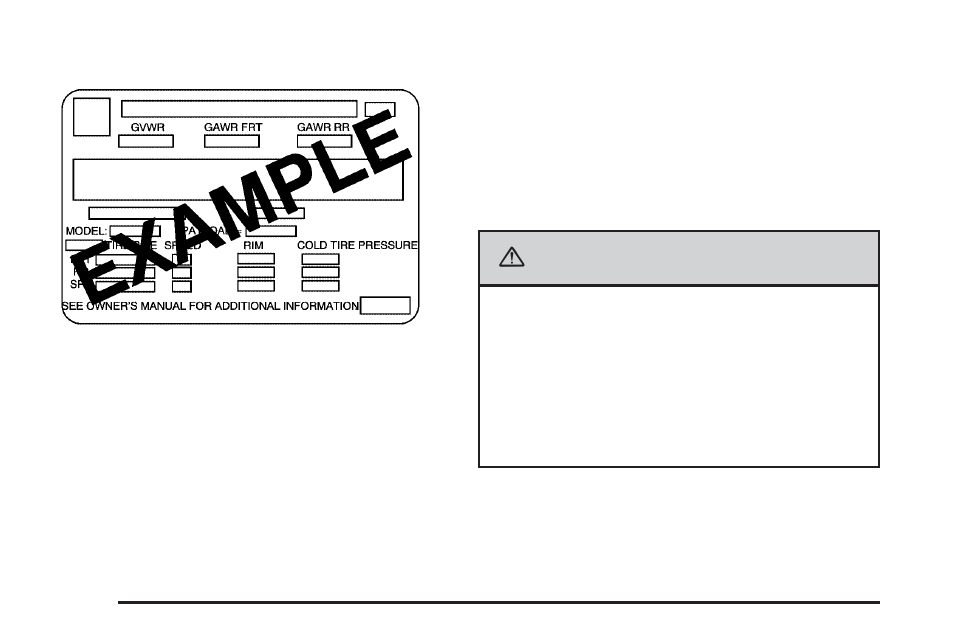 Caution | Buick TERRAZA 2006 User Manual | Page 294 / 454