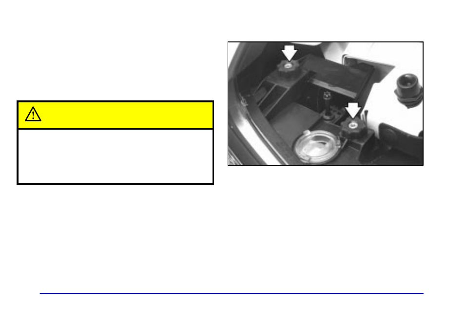 Bulb replacement, Caution | Buick 1999 Park Avenue User Manual | Page 292 / 400