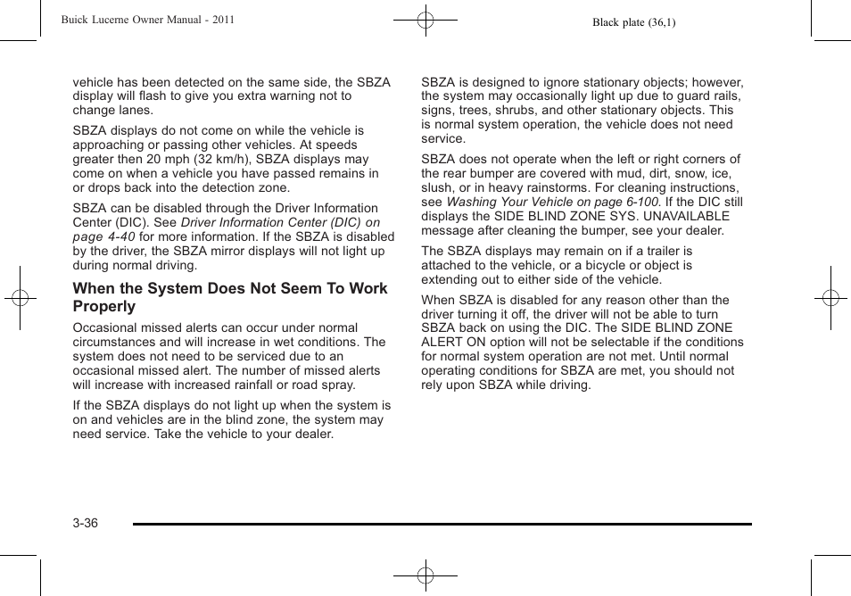 Buick 2011 Lucerne User Manual | Page 142 / 446