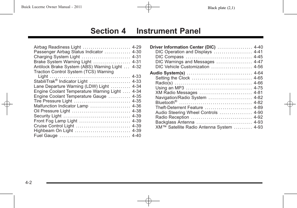 Buick 2011 Lucerne User Manual | Page 158 / 446