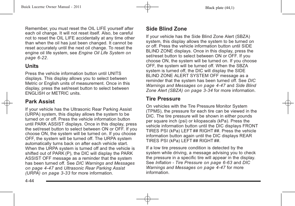 Buick 2011 Lucerne User Manual | Page 200 / 446