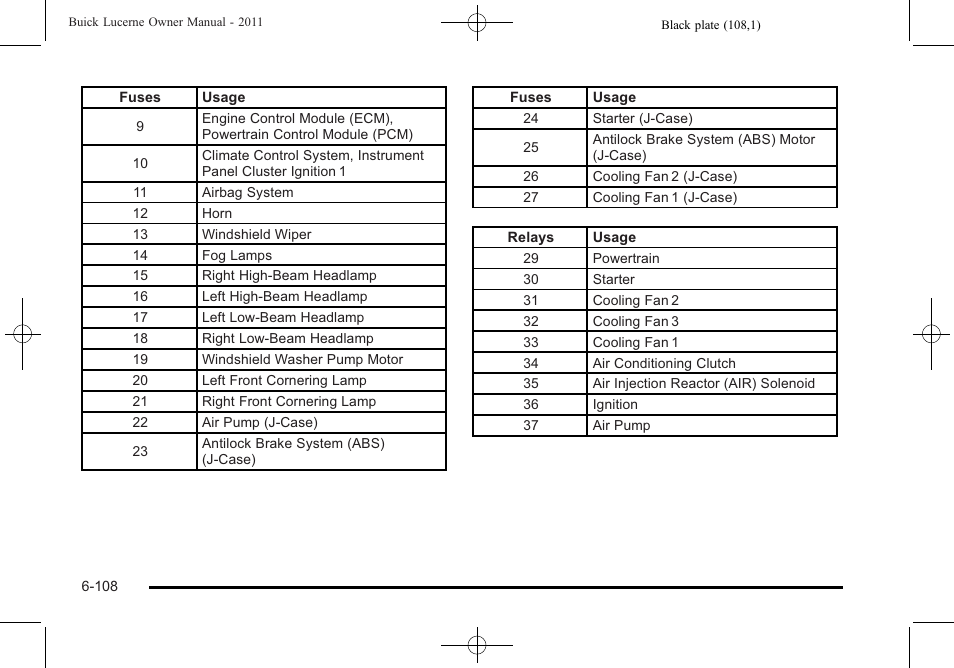 Buick 2011 Lucerne User Manual | Page 390 / 446