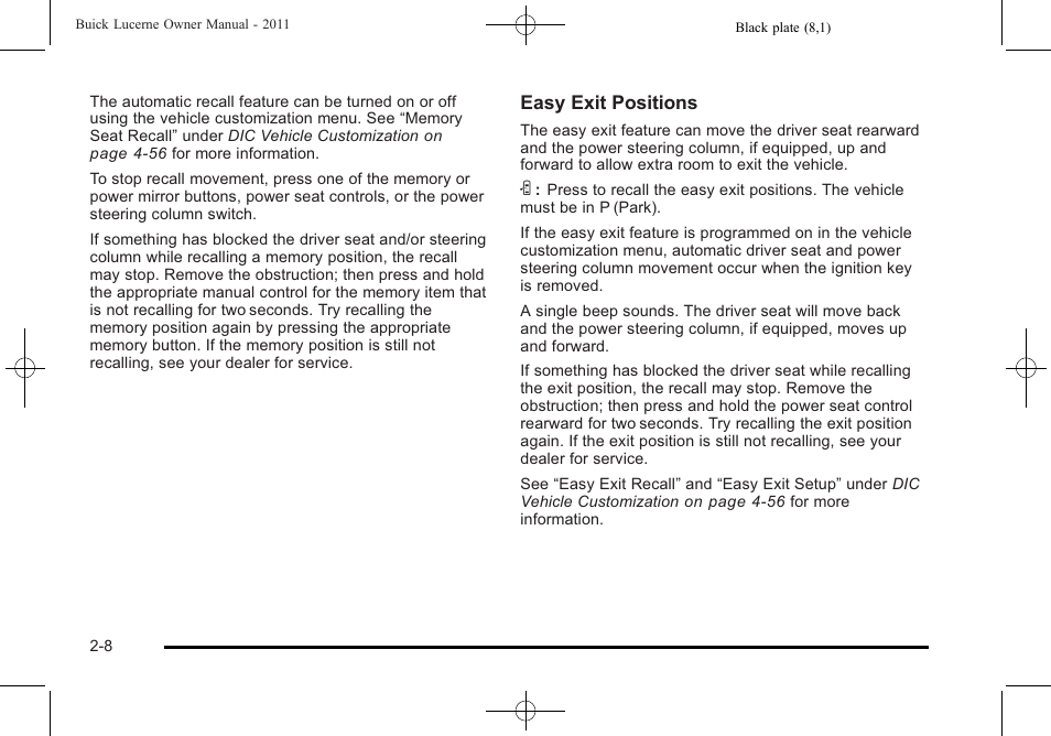 Buick 2011 Lucerne User Manual | Page 40 / 446