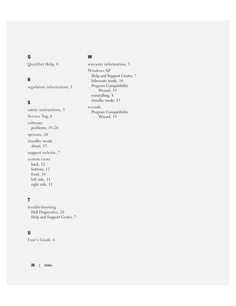 Dell Latitude D830 (Early 2007) User Manual | Page 26 / 122