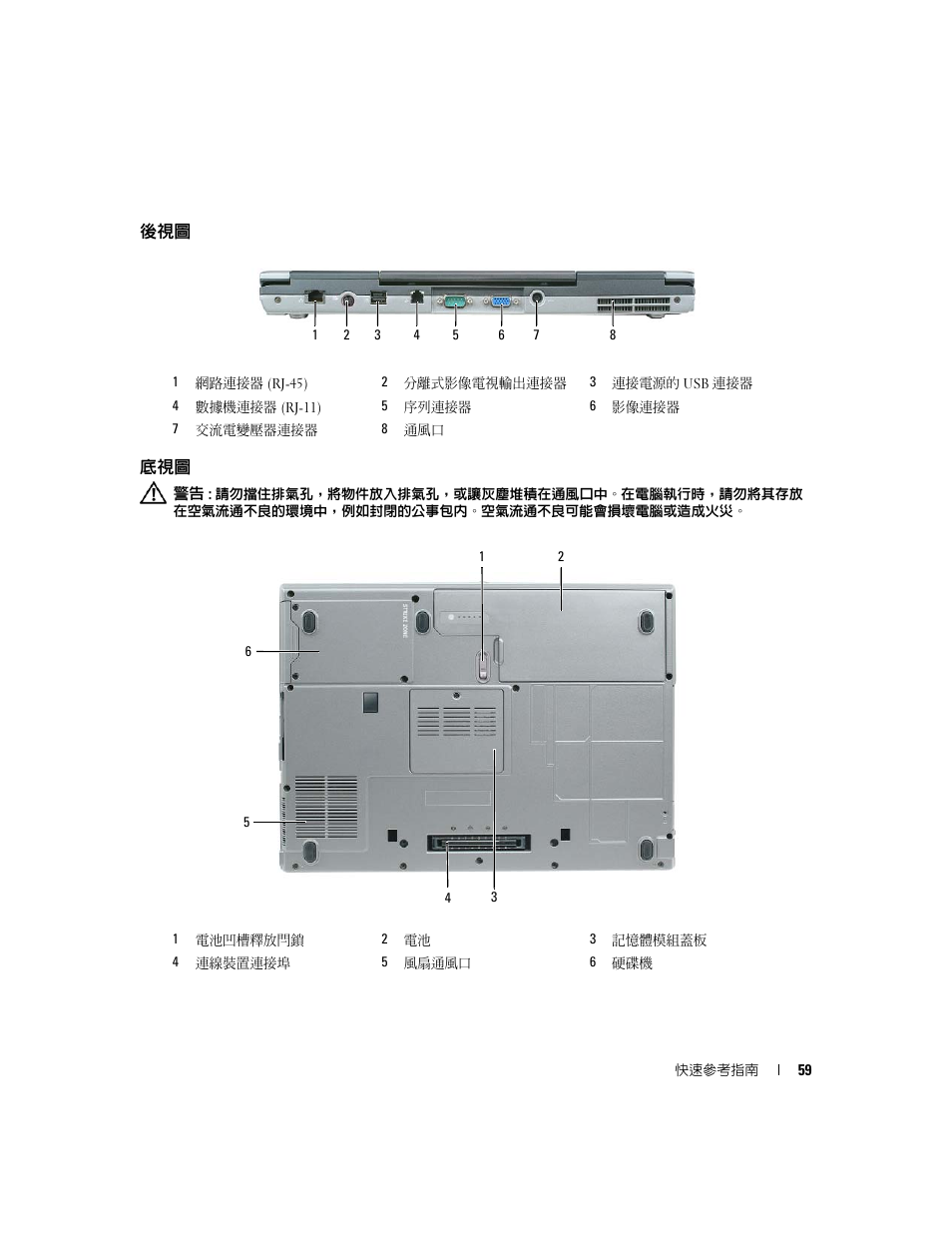 Dell Latitude D830 (Early 2007) User Manual | Page 59 / 122