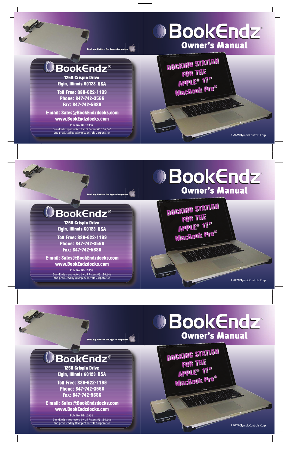 Bookendz BE-MBP17AL User Manual | 12 pages