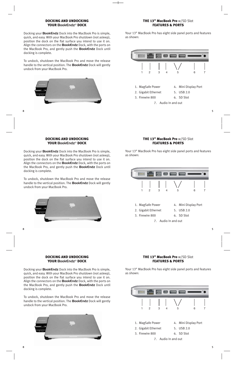 Bookendz BE-MBP13SD User Manual | Page 5 / 12