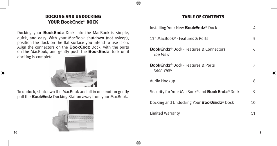 Bookendz BE-MB13W User Manual | Page 10 / 12